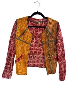 Handmade Patchwork Cotton Quilted Jacket